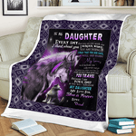 Fleece Blanket Personalized A Letter To My Daughter From Dad Fathers Day Blanket - Scotstee Shop