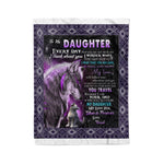 Fleece Blanket Personalized A Letter To My Daughter From Dad Fathers Day Blanket - Scotstee Shop