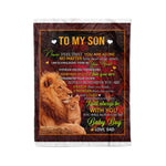 Fleece Blanket Personalized Letter To My Son From Dad Blanket Fathers Day Blanket - Scotstee Shop