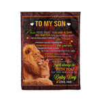 Fleece Blanket Personalized Letter To My Son From Dad Blanket Fathers Day Blanket - Scotstee Shop
