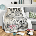 Fleece Blanket You Will Always My Dad My Hero To My Dad Fathers Day Blanket - Scotstee Shop