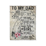 Fleece Blanket You Will Always My Dad My Hero To My Dad Fathers Day Blanket - Scotstee Shop