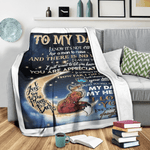 Fleece Blanket You Will Always My Dad My Hero To My Dad Fathers Day Blanket - Scotstee Shop
