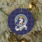 Fleming Scottish Clan Badge Plaid Ornament Gift. Christmas Tree Ornament Fleming Clan Tartan Ornament Great Christmas Ornaments Gift - Scotstee Shop