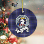 Fleming Scottish Clan Badge Plaid Ornament Gift. Christmas Tree Ornament Fleming Clan Tartan Ornament Great Christmas Ornaments Gift - Scotstee Shop