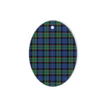 Fletcher Ancient Tartan Oval Ornaments, Christmas Tree Ornament, Plaid Christmas Ornaments, Ceramic Oval Christmas Tree Decoration, Tartan Oval Ornaments, Christmas Tree Ornament, Plaid Christmas Ornaments, Ceramic Oval Christmas Tree Decoration