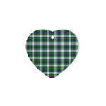 Forbes Dress Tartan Heart Ornaments, Christmas Tree Ornament, Plaid Christmas Ornaments, Ceramic Heart Christmas Tree Decoration, Christmas Ornament, Plaid Ornament, Tartan Ornament, Buffalo Plaid Ornament