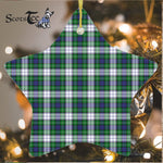 Forbes Dress Tartan Ornament Star Ornament, Christmas Star Decorations, ceramic ornament, Plaid Star Ceramic Ornament, Christmas Ornament Decorations Gift