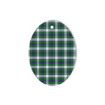 Forbes Dress Tartan Oval Ornaments, Christmas Tree Ornament, Plaid Christmas Ornaments, Ceramic Oval Christmas Tree Decoration, Tartan Oval Ornaments, Christmas Tree Ornament, Plaid Christmas Ornaments, Ceramic Oval Christmas Tree Decoration