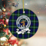 Forbes Scottish Clan Badge Plaid Ornament Gift. Christmas Tree Ornament Forbes Clan Tartan Ornament Great Christmas Ornaments Gift - Scotstee Shop