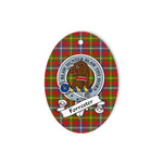 Forrester Scottish Clan Badge Plaid Ornament Gift. Christmas Tree Ornament Forrester Tartan Ornament,  ceramic ornament, personalized christmas ornaments, christmas tree ornaments, christmas door decorations, Plaid Ornament, Tartan Ceramic Ornament