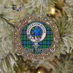 Forsyth Celtic Circle Plaid Ornament Gift. Christmas Tree Ornament Tartan Ornament Great Christmas Ornaments Gift - Scotstee Shop