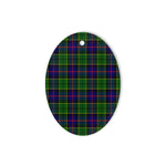 Forsyth Modern Tartan Oval Ornaments, Christmas Tree Ornament, Plaid Christmas Ornaments, Ceramic Oval Christmas Tree Decoration, Tartan Oval Ornaments, Christmas Tree Ornament, Plaid Christmas Ornaments, Ceramic Oval Christmas Tree Decoration