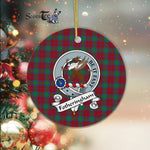 Fotheringham Scottish Clan Badge Plaid Ornament Gift. Christmas Tree Ornament Fotheringham Clan Tartan Ornament Great Christmas Ornaments Gift - Scotstee Shop