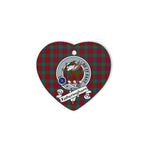 Fotheringham Scottish Clan Badge Plaid Christmas Ornaments Gift Heart Ornament Fotheringham Clan Tartan Ornaments, Plaid Ornament, christmas Ornament, plaid christmas ornament