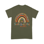 Fourth Grade Vibes Rainbow Teacher 4th Grade Back To School Shirt - Scotstee Shop