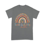Fourth Grade Vibes Rainbow Teacher 4th Grade Back To School Shirt - Scotstee Shop