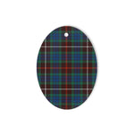 Fraser Hunting Ancient Tartan Oval Ornaments, Christmas Tree Ornament, Plaid Christmas Ornaments, Ceramic Oval Christmas Tree Decoration, Tartan Oval Ornaments, Christmas Tree Ornament, Plaid Christmas Ornaments, Ceramic Oval Christmas Tree Decoration