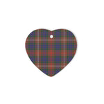 Fraser Hunting Modern Tartan Heart Ornaments, Christmas Tree Ornament, Plaid Christmas Ornaments, Ceramic Heart Christmas Tree Decoration, Christmas Ornament, Plaid Ornament, Tartan Ornament, Buffalo Plaid Ornament