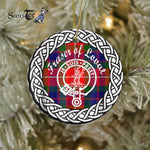 Fraser Of Lovat Clan Tartan Crest Badge Plaid Ornament Gift. Christmas Tree Ornament Tartan Ornament Great Christmas Ornaments Gift - Scotstee Shop