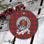 Fraser Of Lovat Scottish Clan Badge Plaid Ornament Gift. Christmas Tree Ornament Fraser Clan Tartan Ornament Great Christmas Ornaments Gift - Scotstee Shop