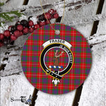 Fraser Of Lovat Scottish Clan Plaid Ornament Gift. Christmas Tree Ornament Fraser Clan Tartan Ornament Great Christmas Ornaments Gift - Scotstee Shop