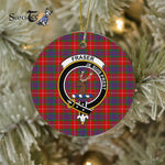 Fraser Of Lovat Scottish Clan Plaid Ornament Gift. Christmas Tree Ornament Fraser Clan Tartan Ornament Great Christmas Ornaments Gift - Scotstee Shop