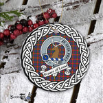 Fraser Of Lovat Tartan Ornament,  ceramic ornament, personalized christmas ornaments, christmas tree ornaments, christmas door decorations, Plaid Ornament, Tartan Ceramic Ornament