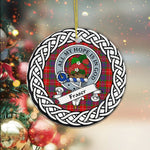 Fraser Tartan Ornament,  ceramic ornament, personalized christmas ornaments, christmas tree ornaments, christmas door decorations, Plaid Ornament, Tartan Ceramic Ornament