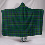 Scotstee Shop Tartan Blanket Hoodie - Clan Stewart Hunting Modern Tartan Hooded Blanket