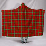 Scotstee Shop Tartan Blanket Hoodie - Clan Morrison Red Modern Tartan Hooded Blanket