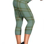 Scotstee Shop Tartan Capris Leggings Kelly Dress Tartan Leggings, Girls Capri Leggings, Capri Yoga Pants, Tartan Capri Leggings, Plaid Capri Leggings