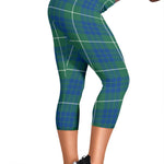 Scotstee Shop Tartan Capris Leggings Hamilton Hunting Ancient Tartan Leggings, Girls Capri Leggings, Capri Yoga Pants, Tartan Capri Leggings, Plaid Capri Leggings