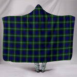 Scotstee Shop Tartan Blanket Hoodie - Clan Forbes Modern Tartan Hooded Blanket