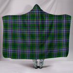 Scotstee Shop Tartan Blanket Hoodie - Clan Wishart Hunting Modern Tartan Hooded Blanket