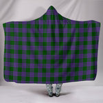 Scotstee Shop Tartan Blanket Hoodie - Clan Elphinstone Tartan Hooded Blanket