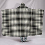 Scotstee Shop Tartan Blanket Hoodie - Clan Scott Black & White Ancient Tartan Hooded Blanket