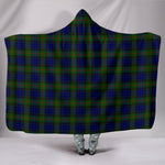 Scotstee Shop Tartan Blanket Hoodie - Clan Gunn Modern Tartan Hooded Blanket