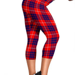 Scotstee Shop Tartan Capris Leggings Hamilton Modern Tartan Leggings, Girls Capri Leggings, Capri Yoga Pants, Tartan Capri Leggings, Plaid Capri Leggings
