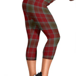 Scotstee Shop Tartan Capris Leggings Lindsay Weathered Tartan Leggings, Girls Capri Leggings, Capri Yoga Pants, Tartan Capri Leggings, Plaid Capri Leggings