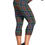 Scotstee Shop Tartan Capris Leggings Macduff Hunting Ancient Tartan Leggings, Girls Capri Leggings, Capri Yoga Pants, Tartan Capri Leggings, Plaid Capri Leggings