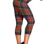 Scotstee Shop Tartan Capris Leggings Macpherson Ancient Tartan Leggings, Girls Capri Leggings, Capri Yoga Pants, Tartan Capri Leggings, Plaid Capri Leggings