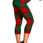 Scotstee Shop Tartan Capris Leggings Stewart Atholl Modern Tartan Leggings, Girls Capri Leggings, Capri Yoga Pants, Tartan Capri Leggings, Plaid Capri Leggings