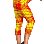 Scotstee Shop Tartan Capris Leggings Macmillan Clan Tartan Leggings, Girls Capri Leggings, Capri Yoga Pants, Tartan Capri Leggings, Plaid Capri Leggings