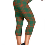 Scotstee Shop Tartan Capris Leggings Menzies Green Ancient Tartan Leggings, Girls Capri Leggings, Capri Yoga Pants, Tartan Capri Leggings, Plaid Capri Leggings