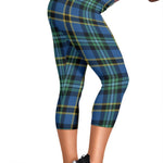 Scotstee Shop Tartan Capris Leggings Weir Ancient Tartan Leggings, Girls Capri Leggings, Capri Yoga Pants, Tartan Capri Leggings, Plaid Capri Leggings