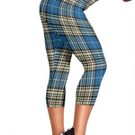 Scotstee Shop Tartan Capris Leggings Napier Ancient Tartan Leggings, Girls Capri Leggings, Capri Yoga Pants, Tartan Capri Leggings, Plaid Capri Leggings