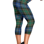Scotstee Shop Tartan Capris Leggings Macrae Hunting Ancient Tartan Leggings, Girls Capri Leggings, Capri Yoga Pants, Tartan Capri Leggings, Plaid Capri Leggings