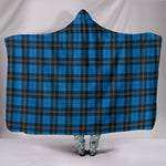 Scotstee Shop Tartan Blanket Hoodie - Clan Ramsay Blue Ancient Tartan Hooded Blanket