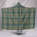 Scotstee Shop Tartan Blanket Hoodie - Clan Balfour Blue Tartan Hooded Blanket